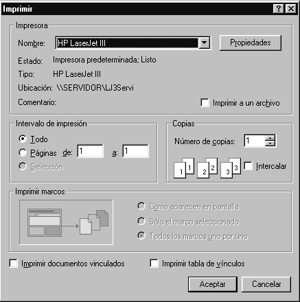 Imagem da Tela de Imprimir